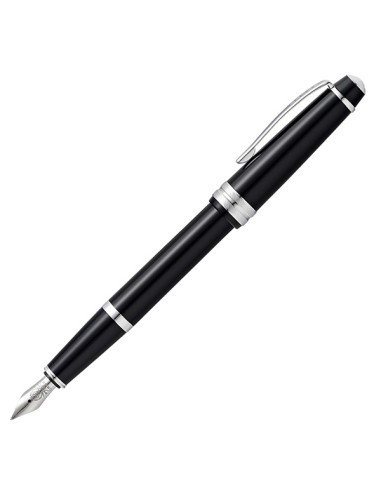 Penna stilografica Bailey Light punta M fusto nero/chromo Cross E011065