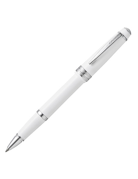 Penna roller Bailey Light punta F fusto bianco/chromo Cross E011052 Cross ROLLER E PORTAMINE