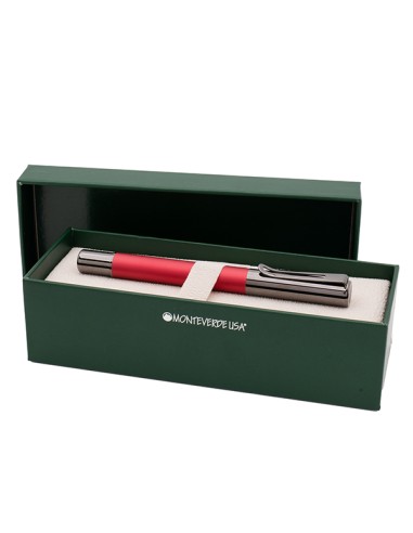 Penna Roller Ritma punta M fusto rosso Monteverde J042318