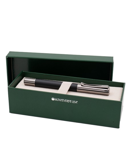 Penna Roller Ritma punta M fusto nero Monteverde J042348