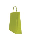25 shoppers carta kraft 36x12x41cm twisted verde fagiolo 097669