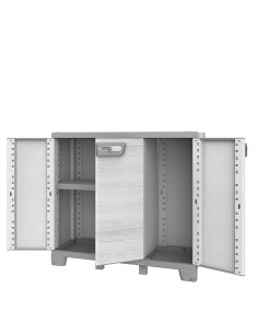 Armadio 3 ante CAB102B sequoia grigio Terry 1003208 TERRY ARMADI E MOBILI CONTENITORE 2