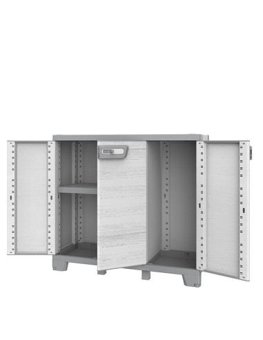 Armadio 3 ante CAB102B sequoia grigio Terry 1003208 TERRY ARMADI E MOBILI CONTENITORE