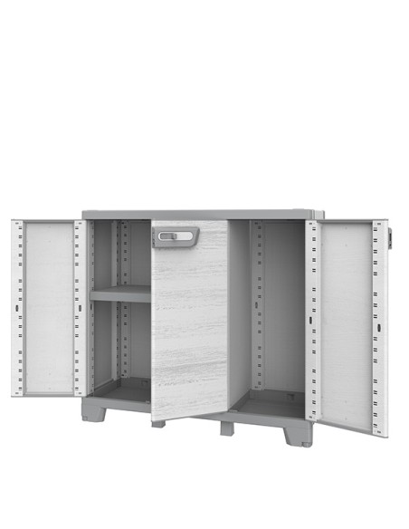 Armadio 3 ante CAB102B sequoia grigio Terry 1003208 TERRY ARMADI E MOBILI CONTENITORE