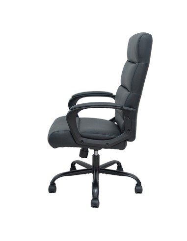 Poltrona direzionale Opti545 in ecopelle nero schienale alto e braccioli fissi 8435501019596 Piqueras y Crespo SEDUTE DIREZIO...