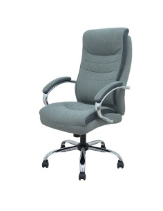 Poltrona direzionale Opti533 in tessuto grigio c/braccioli fissi base cromata Pi 8435501019459 Piqueras y Crespo SEDUTE DIREZ...