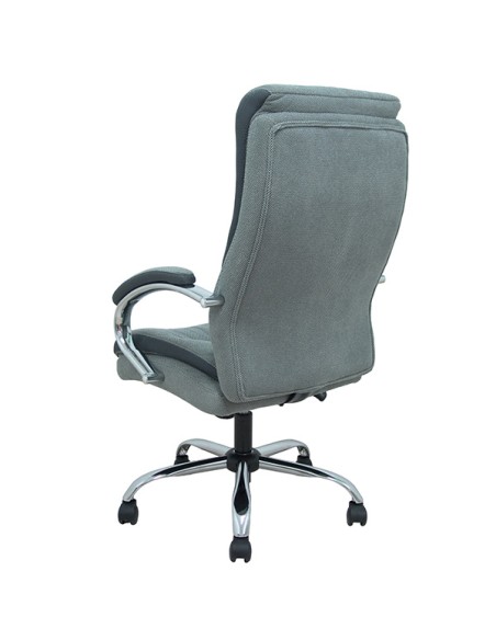 Poltrona direzionale Opti533 in tessuto grigio c/braccioli fissi base cromata Pi 8435501019459 Piqueras y Crespo SEDUTE DIREZ...