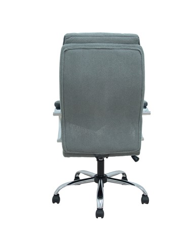 Poltrona direzionale Opti533 in tessuto grigio c/braccioli fissi base cromata Pi 8435501019459 Piqueras y Crespo SEDUTE DIREZ...