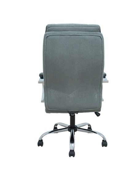 Poltrona direzionale Opti533 in tessuto grigio c/braccioli fissi base cromata Pi 8435501019459 Piqueras y Crespo SEDUTE DIREZ...