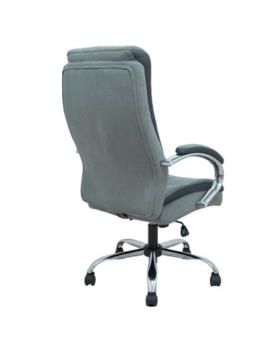 Poltrona direzionale Opti533 in tessuto grigio c/braccioli fissi base cromata Pi 8435501019459 Piqueras y Crespo SEDUTE DIREZ...