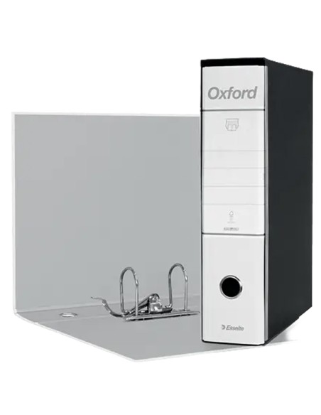 Registratore OXFORD G85 bianco dorso 8cm f.to protocollo ESSELTE 390785000 ESSELTE REGISTRATORI A LEVA