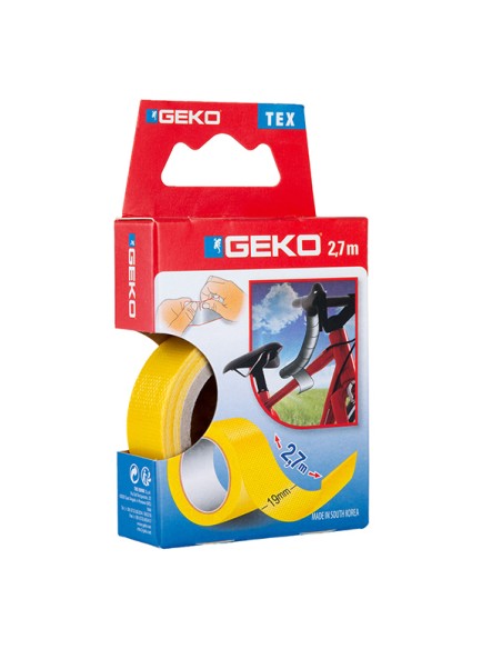 Nastro adesivo telato Tex giallo 19mmx2,7mt Geko 8143000006