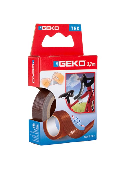 Nastro adesivo telato Tex marrone 19mmx2,7mt Geko 8143000008