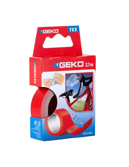 Nastro adesivo telato Tex rosso 19mmx2,7mt Geko 8143000001