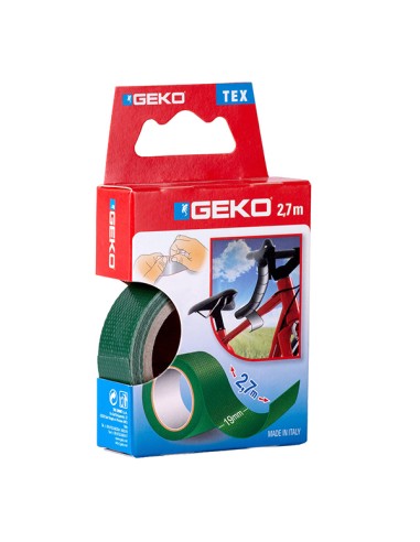 Nastro adesivo telato Tex verde 19mmx2,7mt Geko 8143000002