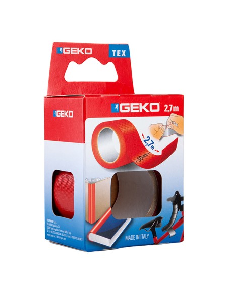 Nastro adesivo telato Tex rosso 38mmx2,7mt Geko 8143000009