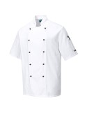 Giacca da cuoco Kent a maniche corte tg M bianco Portwest C734WHRM