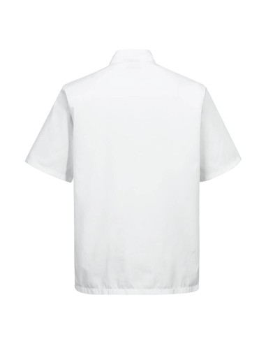 Giacca da cuoco Kent a maniche corte tg L bianco Portwest C734WHRL Portwest GIACCHE-GILET-GIUBBINI