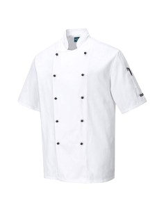 Giacca da cuoco Kent a maniche corte tg XXL bianco Portwest C734WHRXXL Portwest GIACCHE-GILET-GIUBBINI