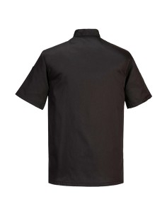 Giacca da cuoco Kent a maniche corte tg L nero Portwest C734BKRL Portwest GIACCHE-GILET-GIUBBINI 2