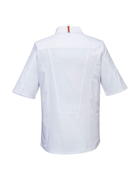 Giacca da cuoco MeshAir Pro a manica corta tg M bianco Portwest C738WHRM Portwest GIACCHE-GILET-GIUBBINI