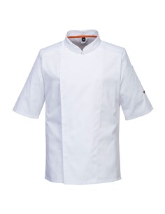 Giacca da cuoco MeshAir Pro a manica corta tg XL bianco Portwest C738WHRXL Portwest GIACCHE-GILET-GIUBBINI