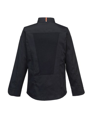 Giacca da cuoco MeshAir Pro a manica lunga tg L nero Portwest C838BKRL Portwest GIACCHE-GILET-GIUBBINI