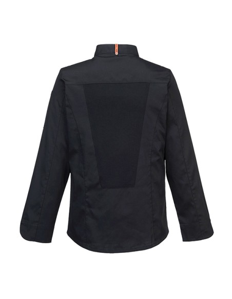 Giacca da cuoco MeshAir Pro a manica lunga tg XXL nero Portwest C838BKRXXL Portwest GIACCHE-GILET-GIUBBINI