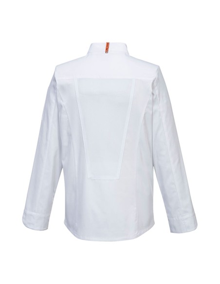 Giacca da cuoco MeshAir Pro a manica lunga tg M bianco Portwest C838WHRM Portwest GIACCHE-GILET-GIUBBINI