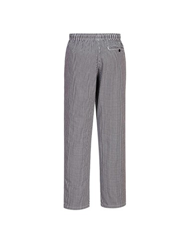 Pantaloni da cuoco Bromley tg L quadretti neri Portwest C079CKRL Portwest PANTALONI-SALOPETTE-TUTE