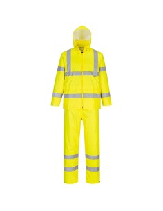 Completo antipioggia ripiegabile Hi-Vi tg L giallo fluo Portwest H448YERL Portwest PANTALONI-SALOPETTE-TUTE