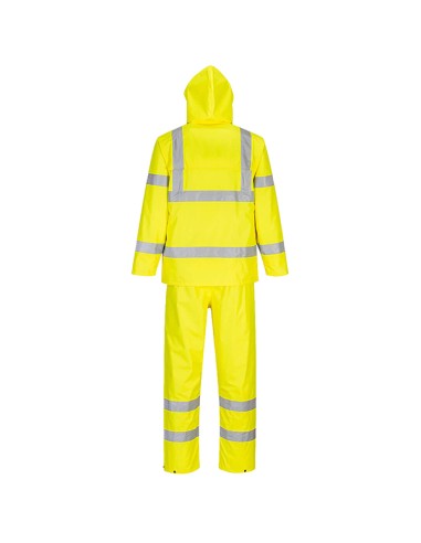 Completo antipioggia ripiegabile Hi-Vi tg L giallo fluo Portwest H448YERL Portwest PANTALONI-SALOPETTE-TUTE