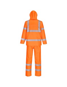Completo antipioggia ripiegabile Hi-Vi tg L arancione fluo Portwest H448ORRL Portwest PANTALONI-SALOPETTE-TUTE 2