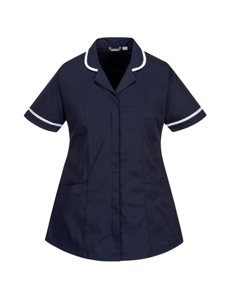 Camice stretch da donna tg L blu navy Portwest LW17NARL Portwest CAMICI. GREMBIULI E DIVISE