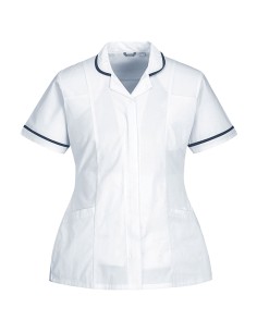 Camice stretch da donna tg L bianco Portwest LW17WHRL Portwest CAMICI. GREMBIULI E DIVISE