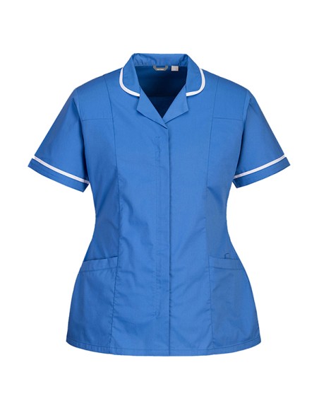Camice stretch da donna tg M azzurro Portwest LW17HBRM Portwest CAMICI. GREMBIULI E DIVISE