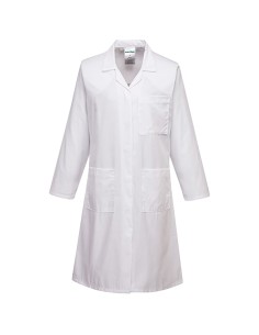 Camice laboratorio da donna tg L bianco Portwest LW63WHRL Portwest CAMICI. GREMBIULI E DIVISE