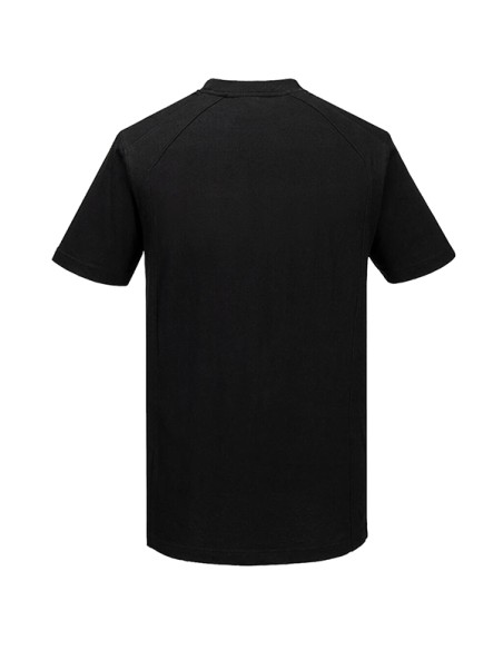 T-shirt a maniche corte Eco tg XL nero Portwest CD811BKRXL Portwest FELPE-MAGLIETTE-CAMICIE