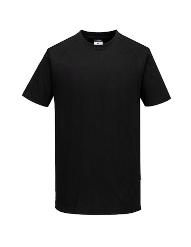T-shirt a maniche corte Eco tg XXL nero Portwest CD811BKRXXL Portwest FELPE-MAGLIETTE-CAMICIE