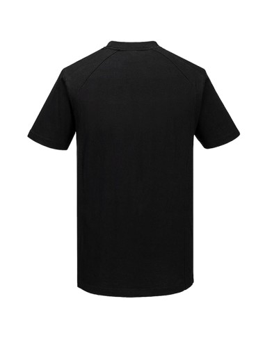 T-shirt a maniche corte Eco tg XXL nero Portwest CD811BKRXXL Portwest FELPE-MAGLIETTE-CAMICIE