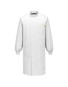 Camice da laboratorio antistatico Howie tg L bianco Portwest AS15WHRL Portwest CAMICI. GREMBIULI E DIVISE