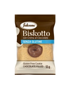 Biscotti farciti cioccolato Biskotti 55gr Falcone 01-1751 Dolciaria Falcone SNACK DOLCI-SALATI