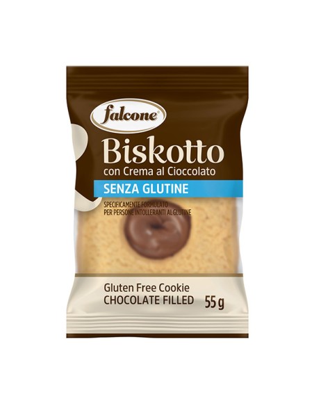 Biscotti farciti cioccolato Biskotti 55gr Falcone 01-1751 Dolciaria Falcone SNACK DOLCI-SALATI