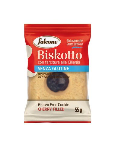 Biscotti farciti ciliegia Biskotti 55gr Falcone BIKCI407 Dolciaria Falcone SNACK DOLCI-SALATI