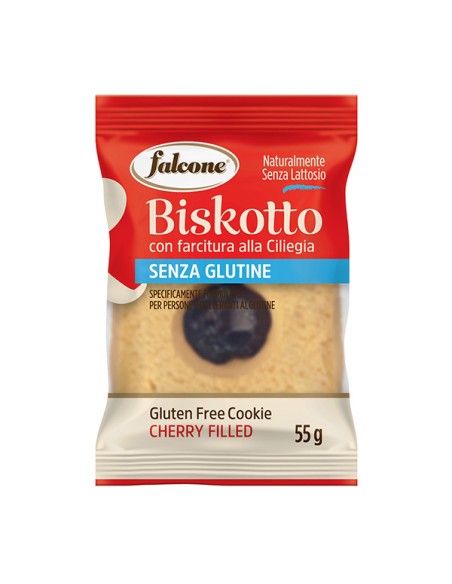 Biscotti farciti ciliegia Biskotti 55gr Falcone BIKCI407 Dolciaria Falcone SNACK DOLCI-SALATI