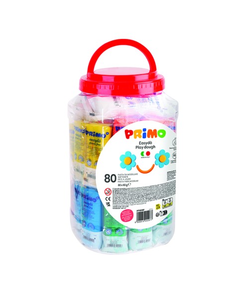 Secchiello 80 panetti da 60gr pasta modellabile EasyDO' Primo 297ED80GN PRIMO PASTE MODELLABILI