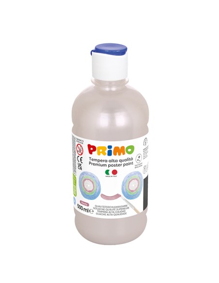 Box 6 tempera colori perlati 500ml colori assortiti PRIMO 234TP500ASS PRIMO TEMPERE
