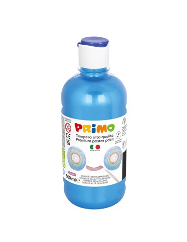 Box 6 tempera colori perlati 500ml colori assortiti PRIMO 234TP500ASS PRIMO TEMPERE