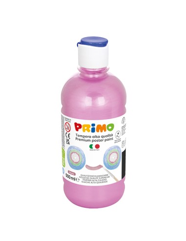 Box 6 tempera colori perlati 500ml colori assortiti PRIMO 234TP500ASS PRIMO TEMPERE