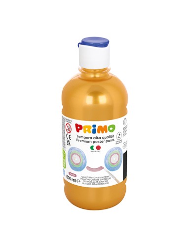Box 6 tempera colori perlati 500ml colori assortiti PRIMO 234TP500ASS PRIMO TEMPERE